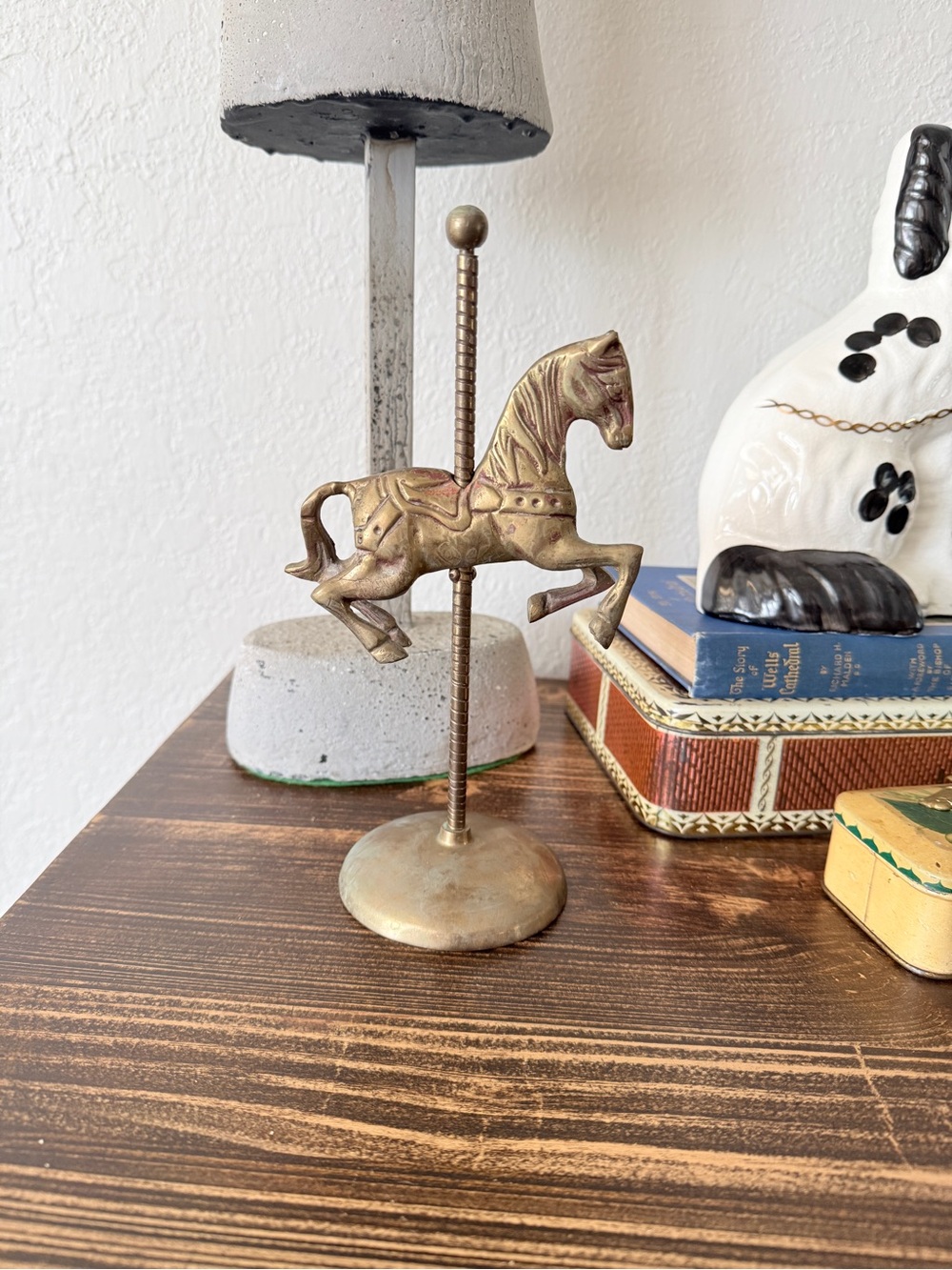 Vintage Brass Carousel Horse Figurine - Picture 7 of 13